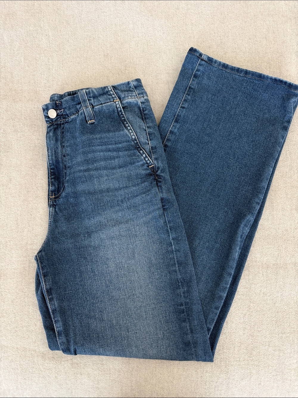 Ag Belted Kora Wide Leg Denim